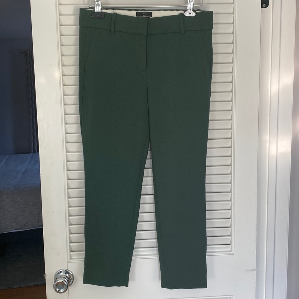 J. Crew Cameron Pant in Forest green. Size 8P Petite excellent condition